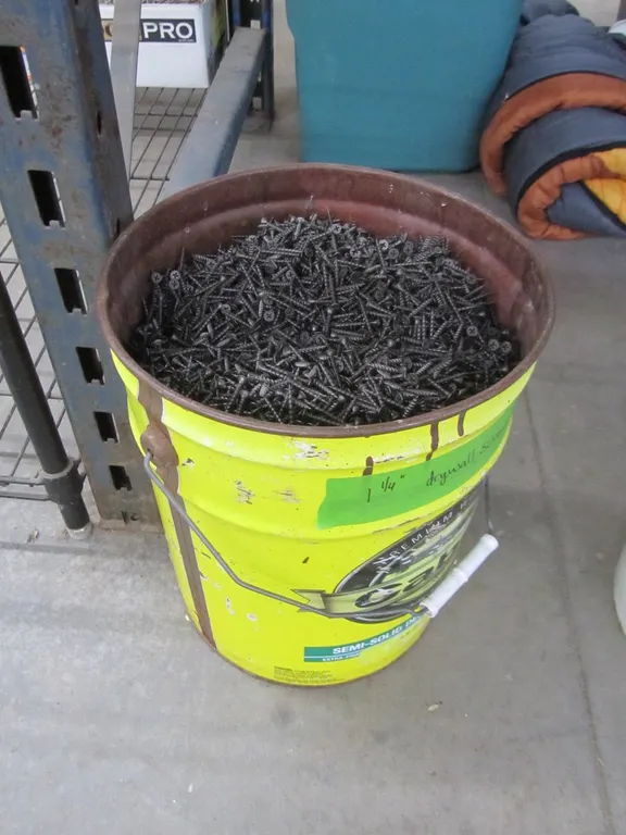 Bucket Full Of 1-1/4" Drywall Screws
