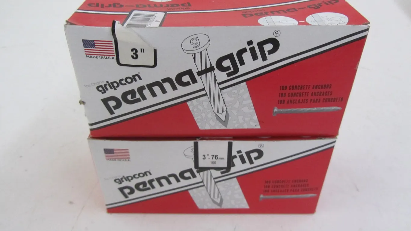 Lot Of Gripcon Perma-Grip 3" Concrete Anchors