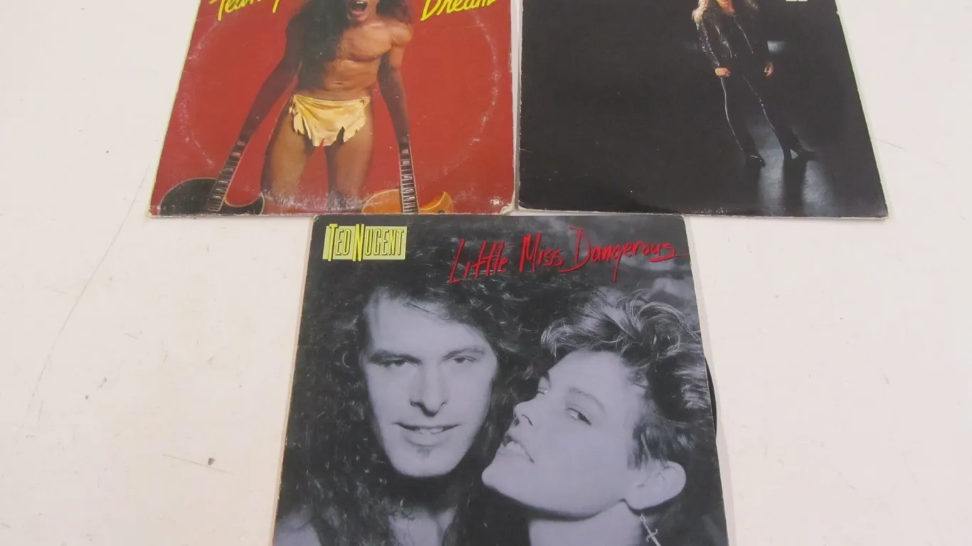 (3) Ted Nugent Vinyl Records