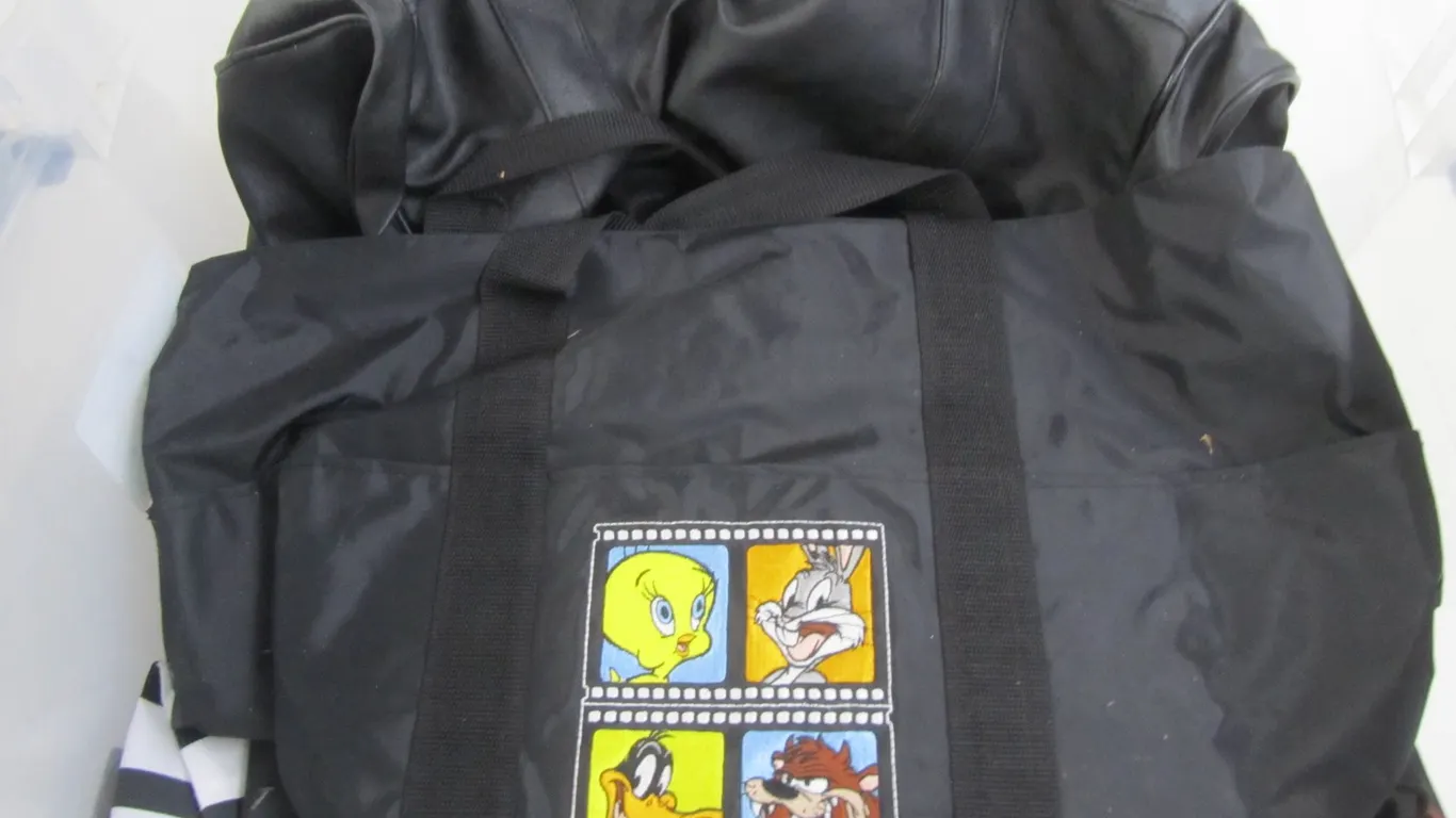 Tub Of Assorted Bags And Duffle Bags