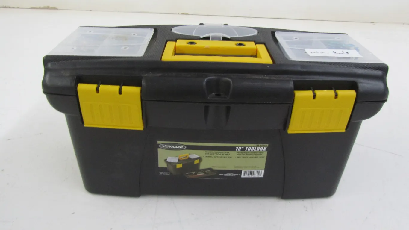 12" Tool Box w/Tray Full Of Assorted Tools