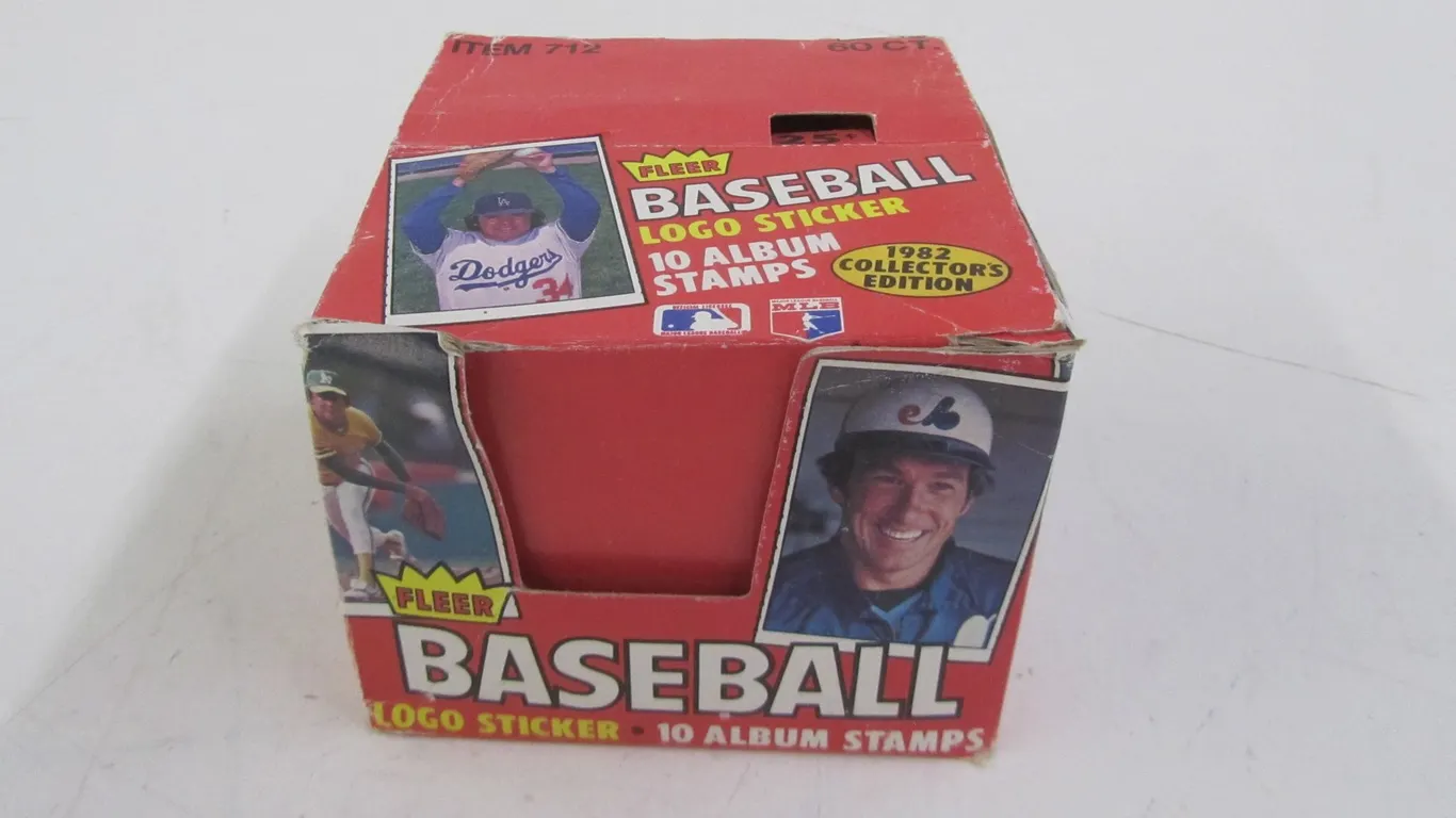 (51) 1982 Collector's Edition Fleer Baseball Logo Sticker And Album Stamp Packs