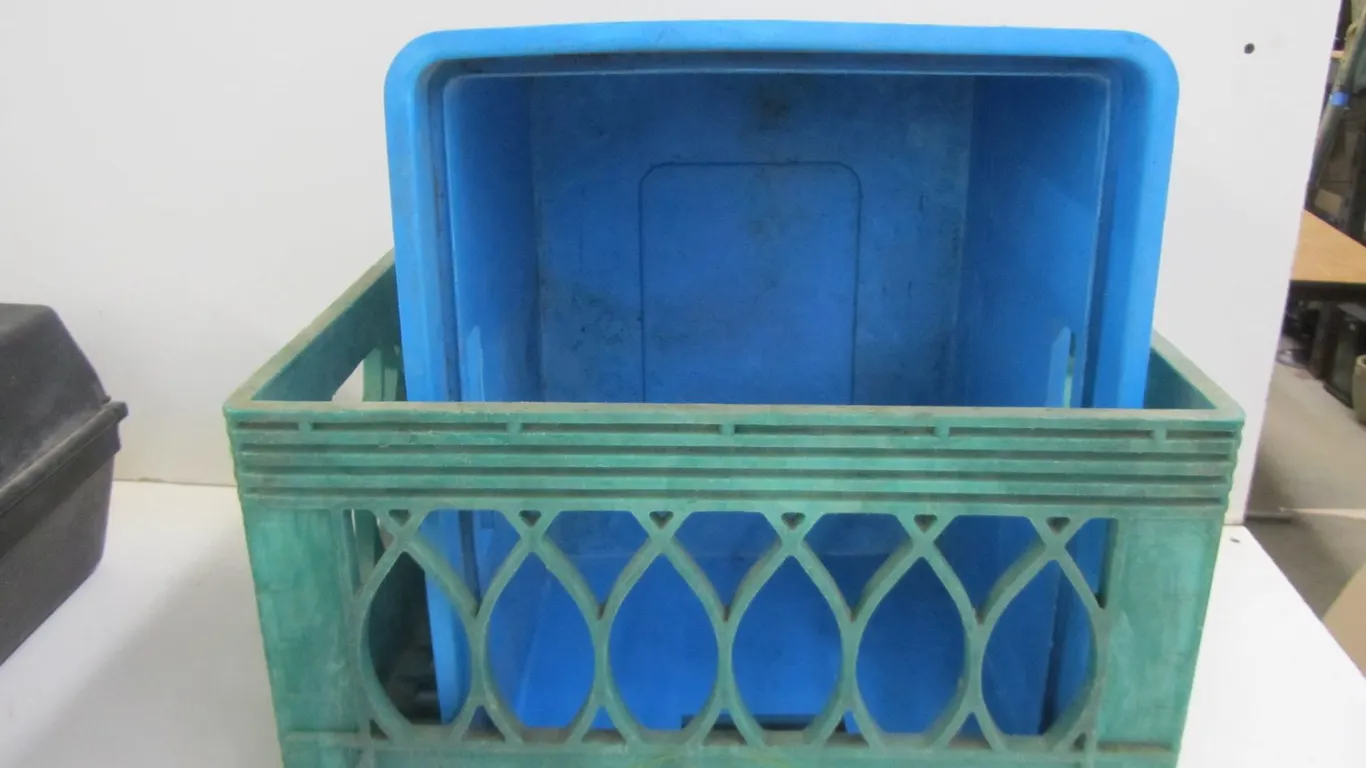(2) Plastic Crates