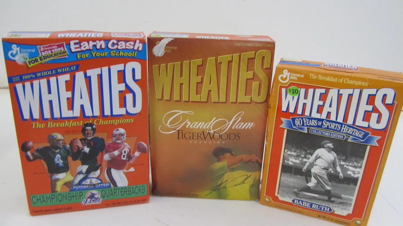 (3) Unopened Wheaties Cereal Boxes