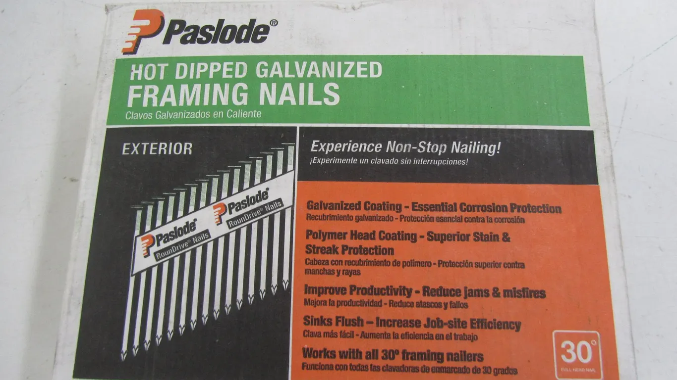 Box Of Paslode 30 Degree Paper Tape Framing Nails