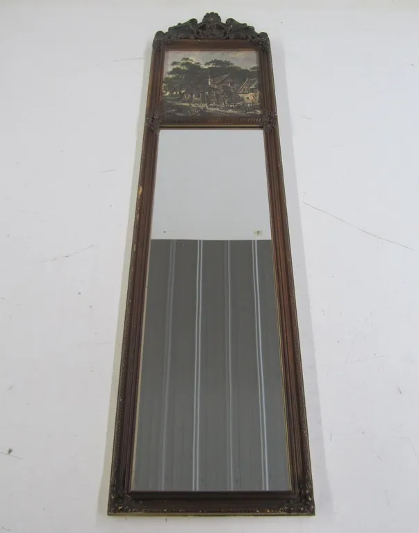 "Trumeau" Print Wall Mirror