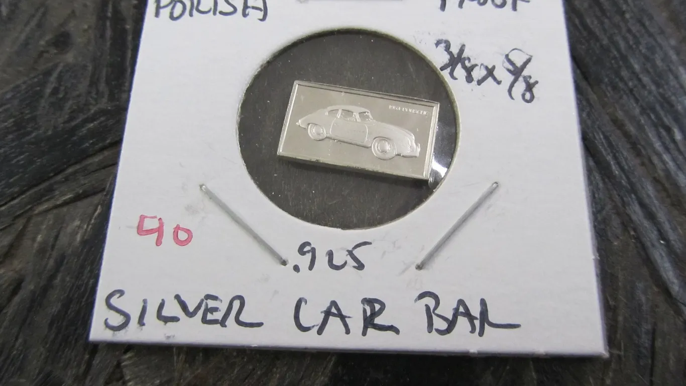 1953 Porish .925 Silver Car Bar