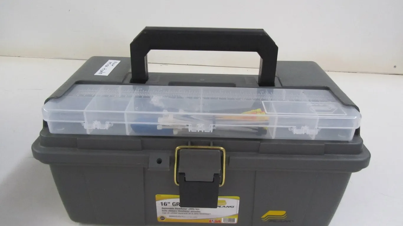 Plano 16" Tool Box w/Assorted Tools