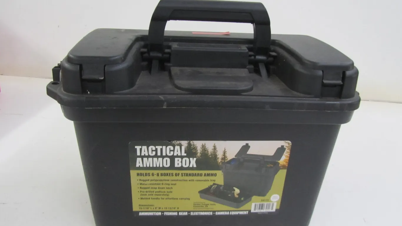 Ammo Box Full Of Assorted Tools And More