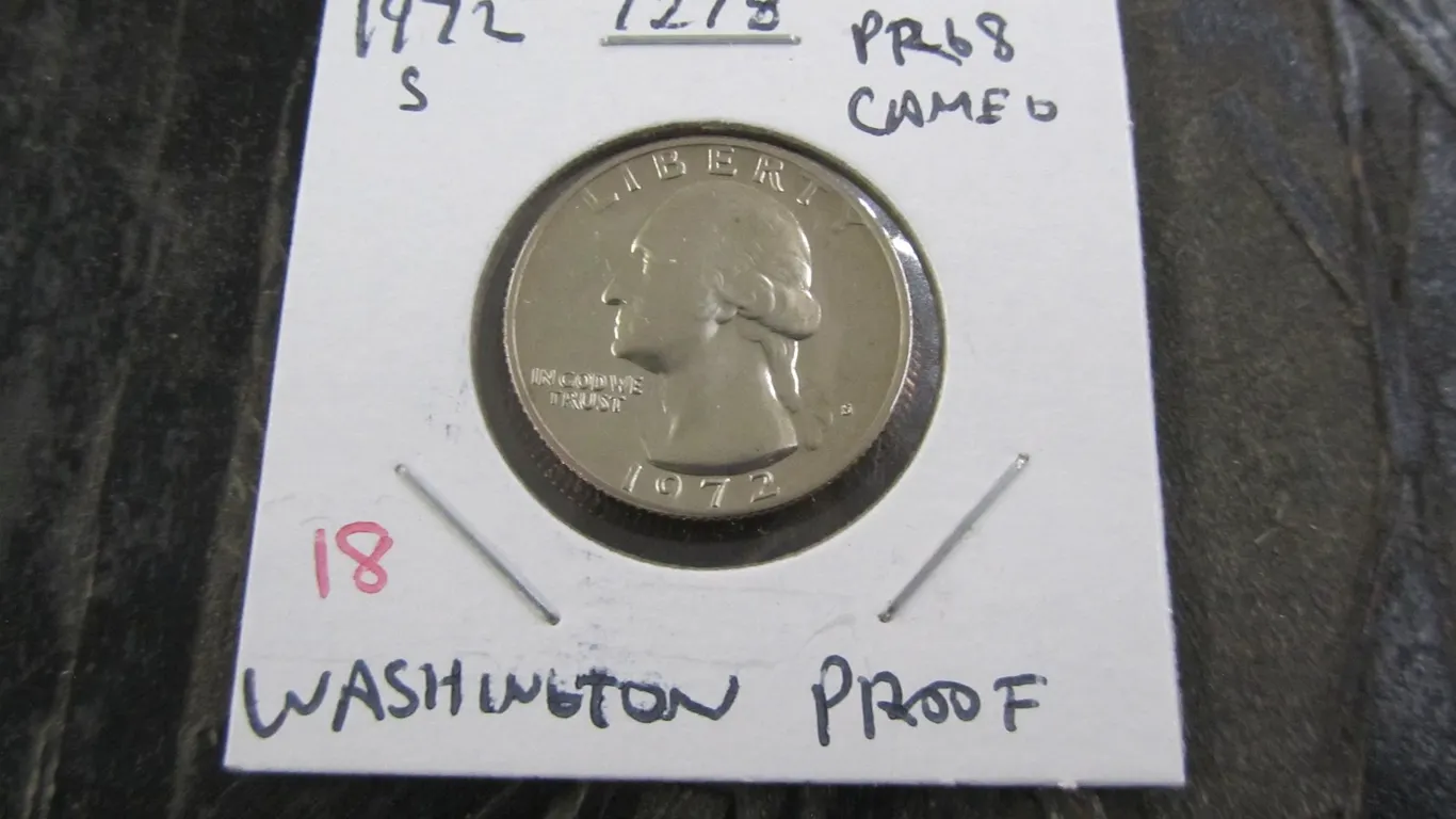 1972-S Proof Washington Quarter