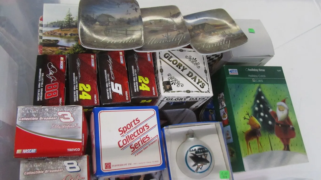 Lot Of Assorted Collectible Christmas Ornaments And More
