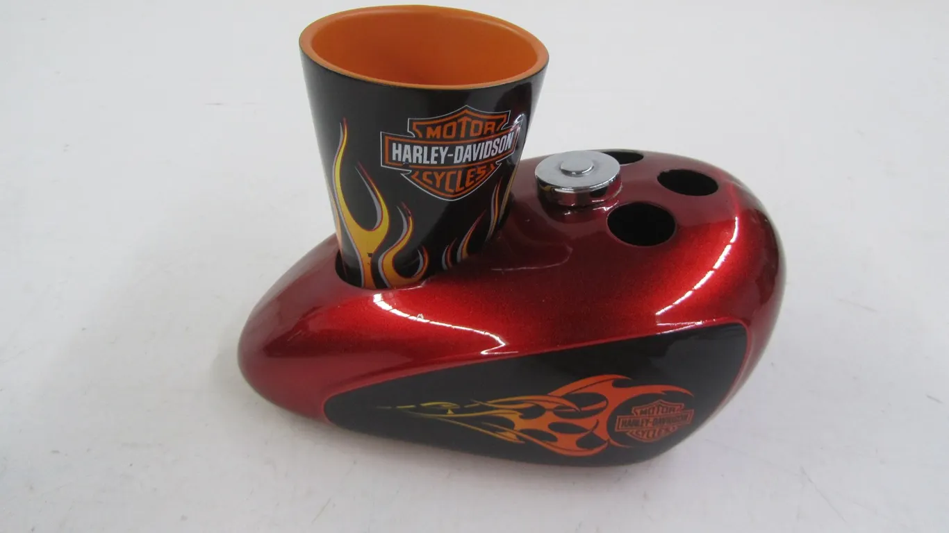 Harley-Davidson "Heavy Metal" Toothbrush Holder