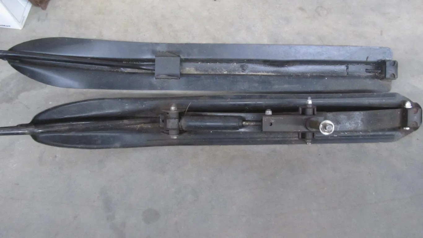 Pair Of Snowmobile Skis