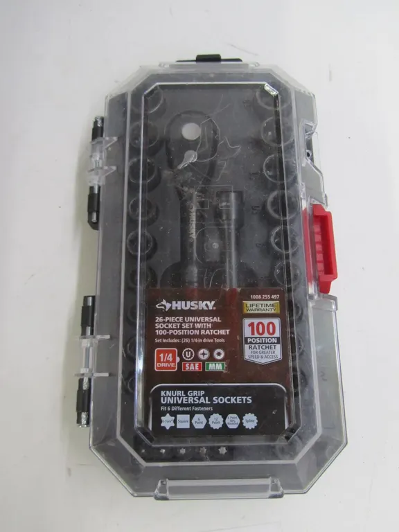 Husky 26pc. 1/4" Drive Universal Socket Set