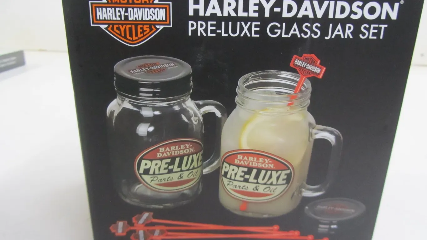 Harley-Davidson Pre-Luxe Glass Jar Set
