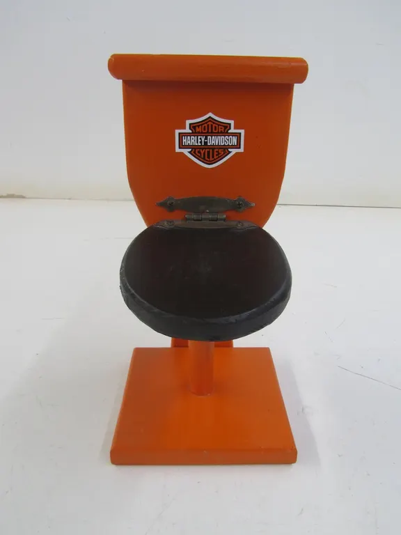Wood Harley-Davidson Toilet Paper Holder