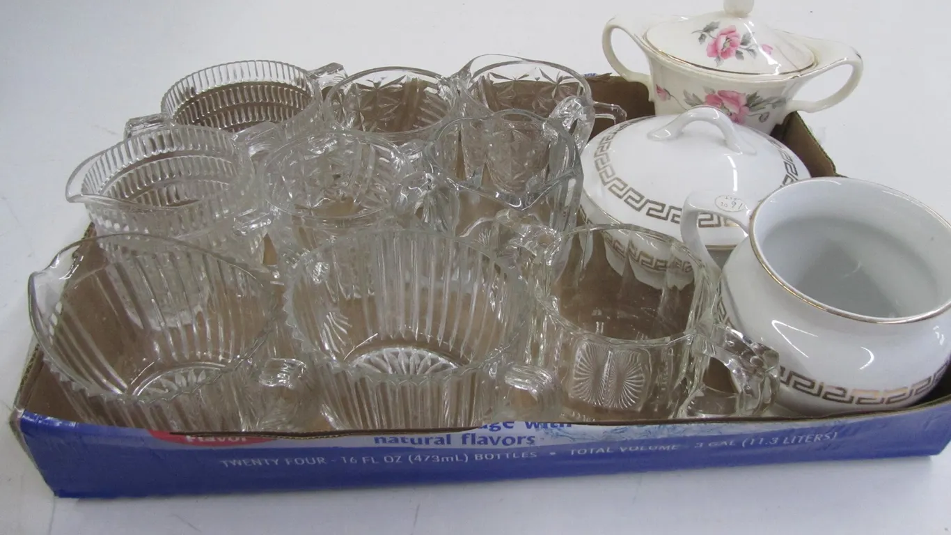 Lot Of Assorted Cream & Sugar Sets