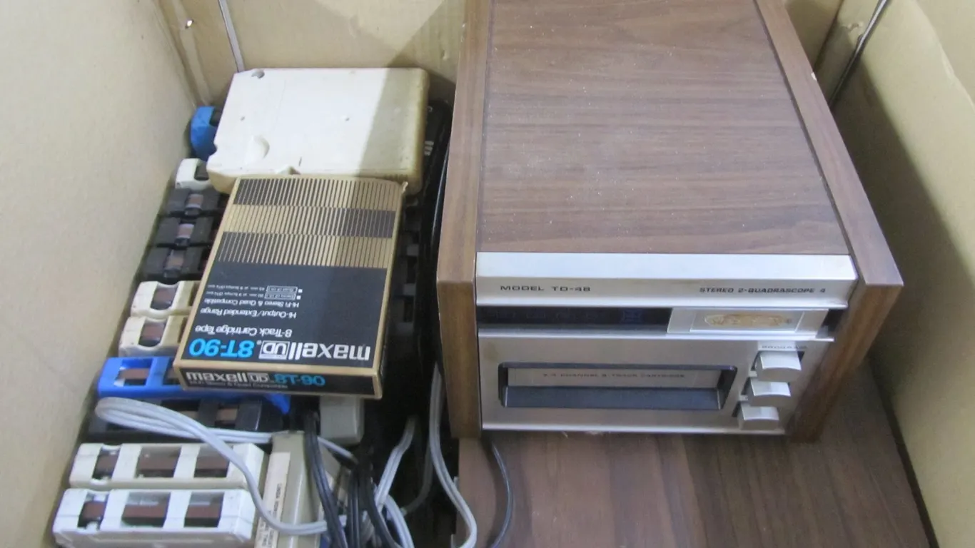 (2) 8 Track Players w/Assorted 8 Track Tapes