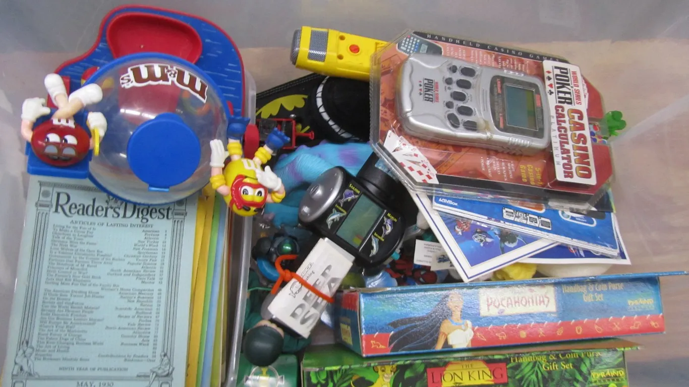 Tub Of Assorted Collectible Toys And More