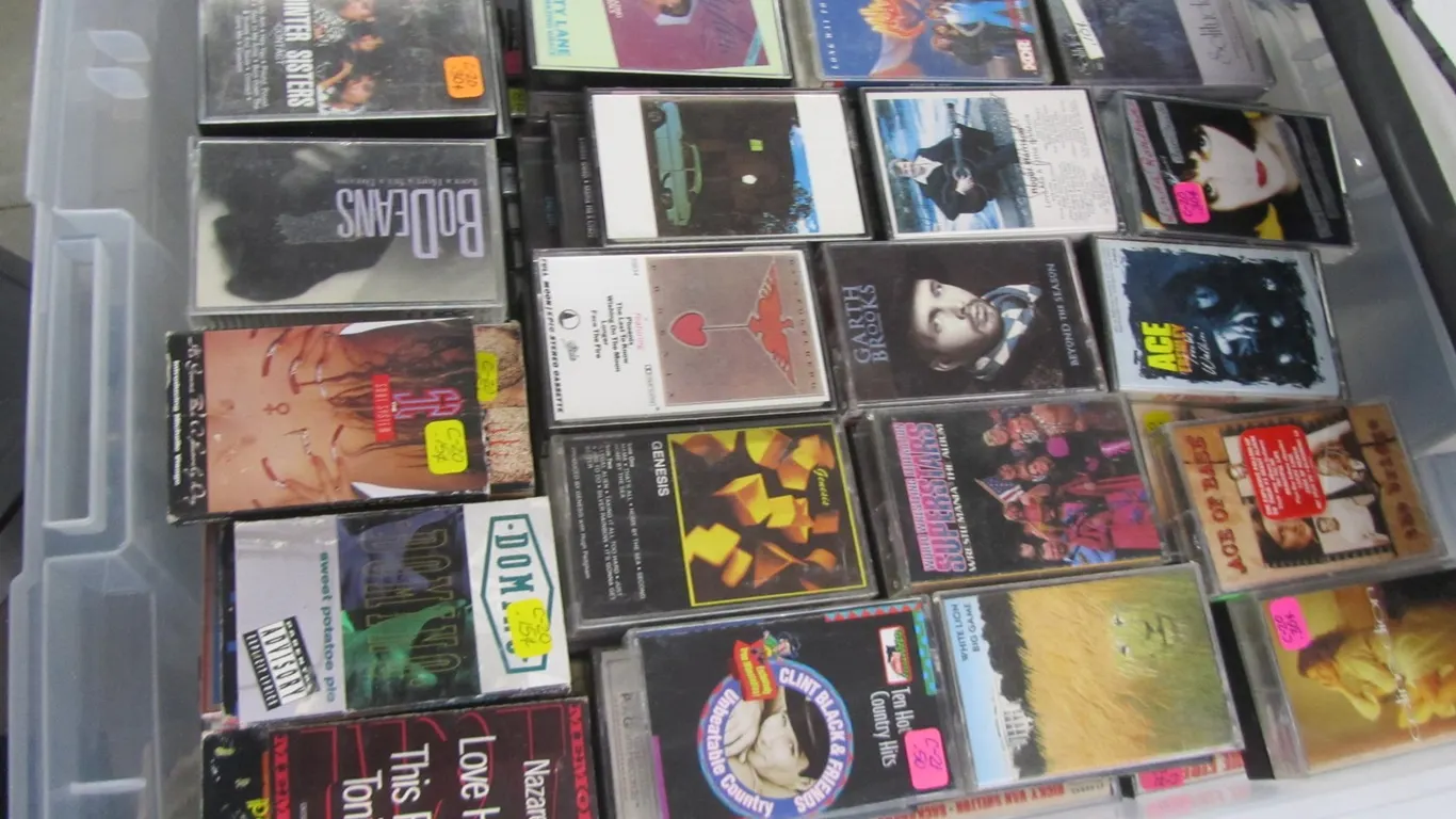 Tub Full Of Assorted Cassette Tapes