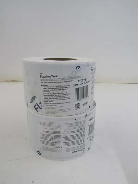 (2) Rolls Of DuPont 4" x 75' Flashing Tape