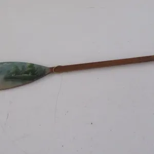 Original Painting On Wood Paddle
