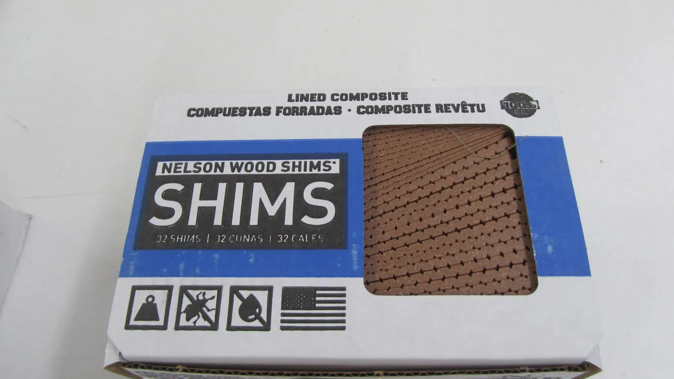 (4) Boxes Of Nelson Lined Composite Shims