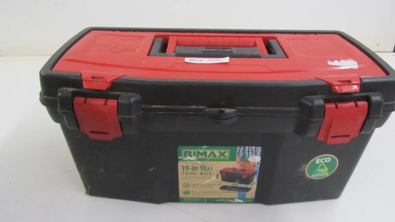 19" Tool Box w/Assorted Tools