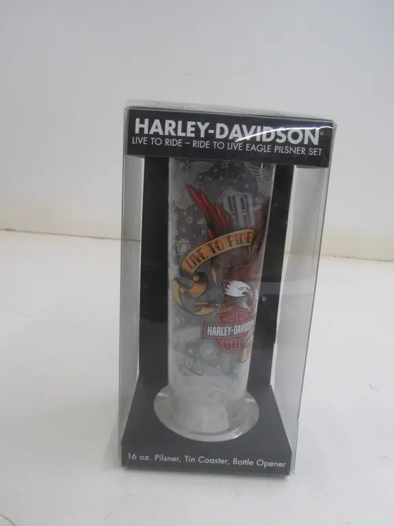 Harley-Davidson Live To Ride - Ride To Live Eagle Pilsner Set