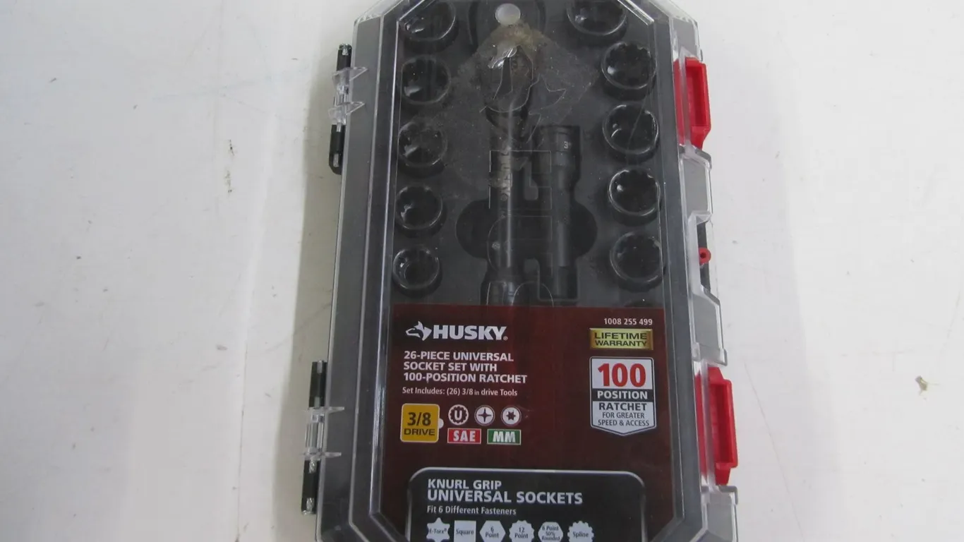 Partial Husky 3/8" Drive Universal Socket Set