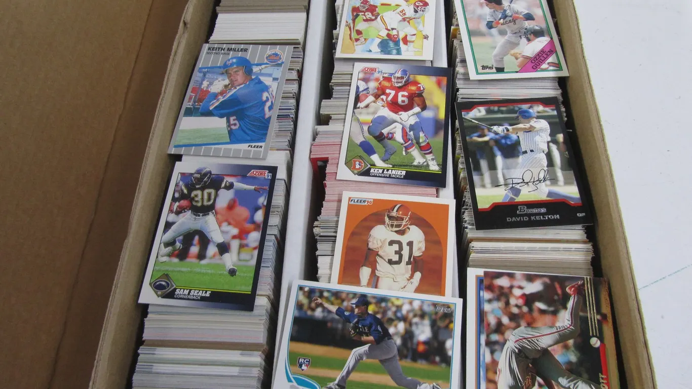 Lot Of Assorted Football And Baseball Cards