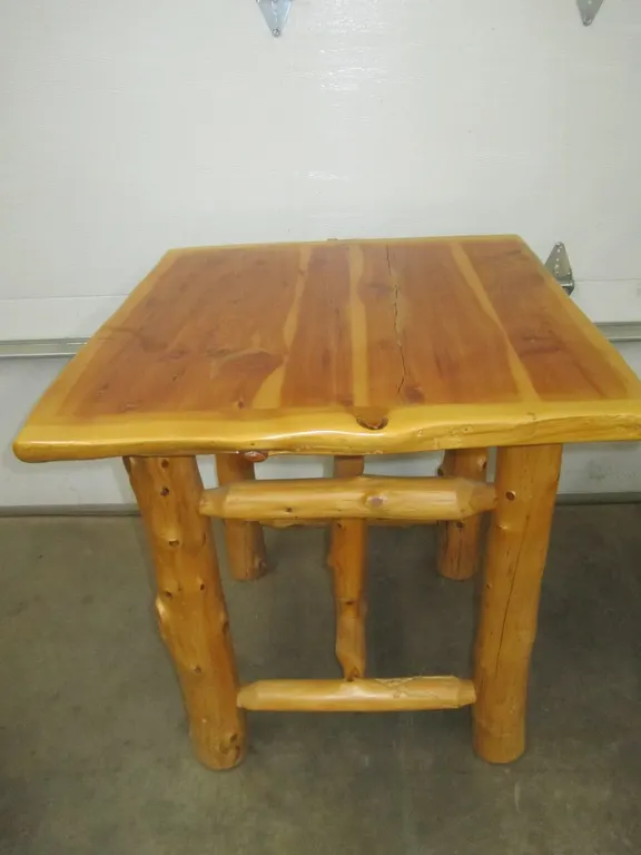 Hand Made Log Table
