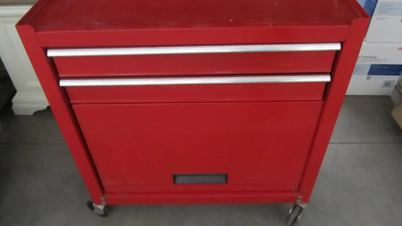 2-Drawer Tool Cabinet On Casters