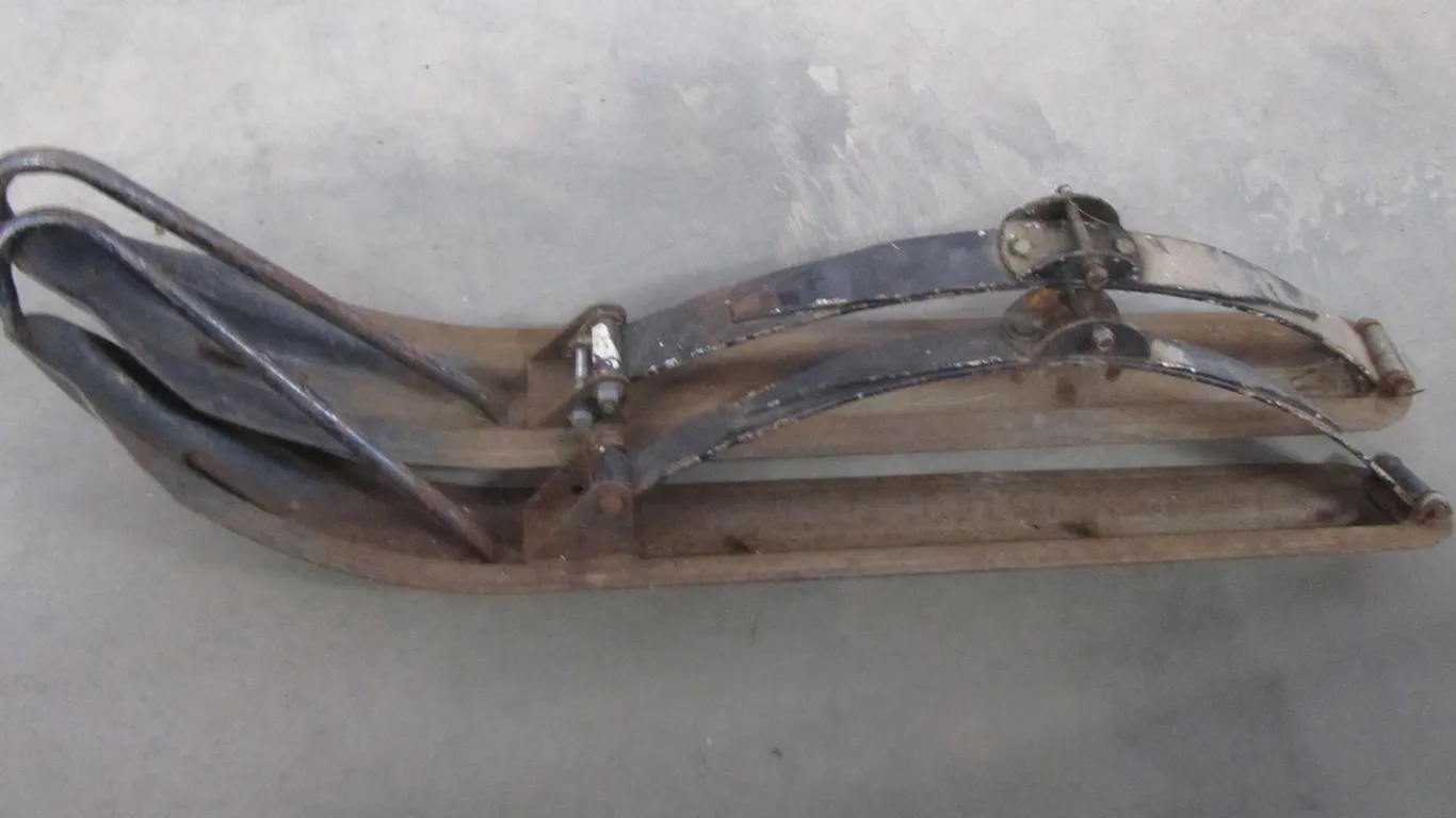 Pair Of Snowmobile Skis