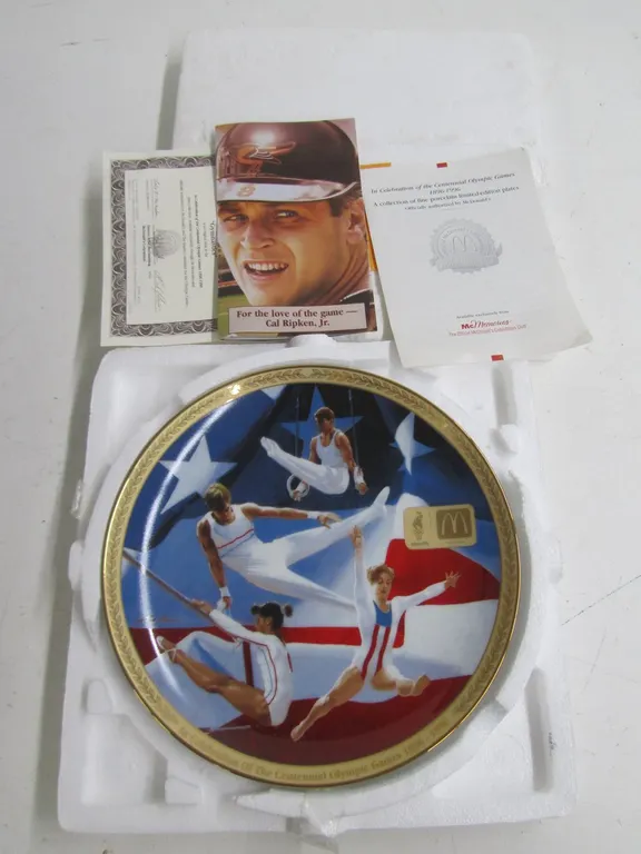 "Gymnastics" McDonald's 1996 Centennial Olympic Games Collector Plate