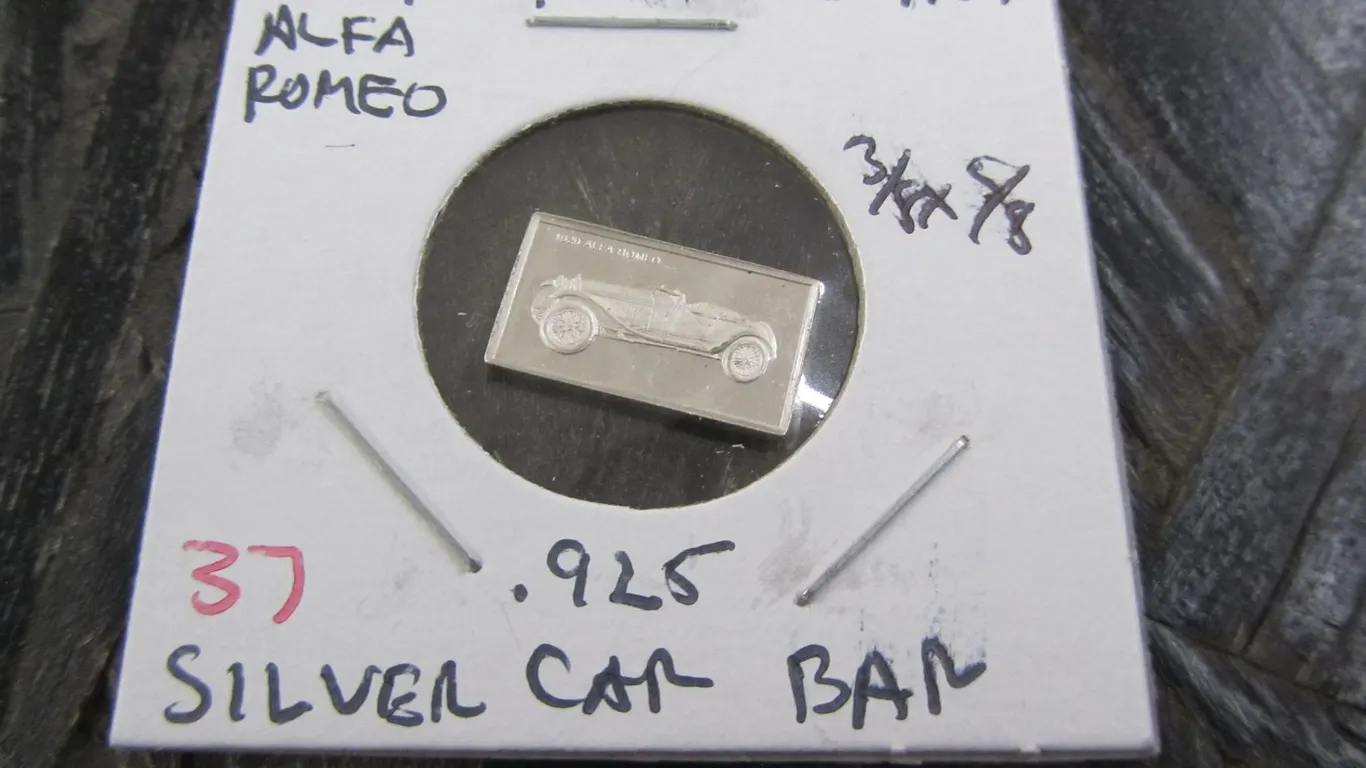 1929 Alfa Romeo .925 Silver Car Bar