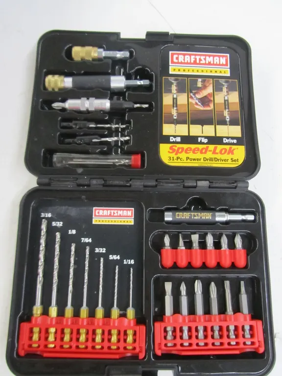 Craftsman 31pc. Speed-Lok Power Drill/Driver Set