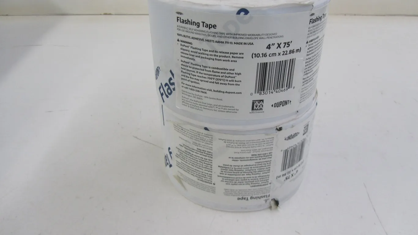 (2) Rolls Of 4" x 75' Flashing Tape