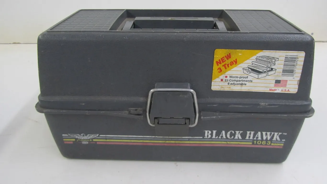 Black Hawk 1063 Tackle Box w/Assorted Wiring Tools/Hardware