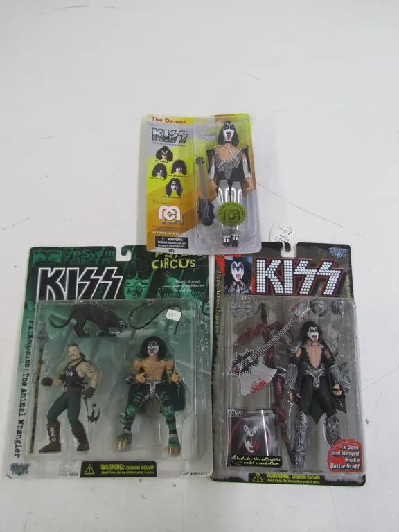 (3) Kiss Action Figures