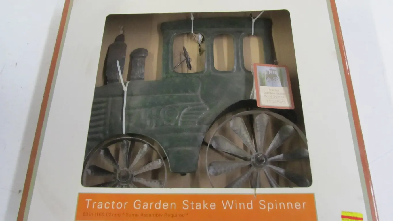 Tractor Garden Stake Wind Spinner