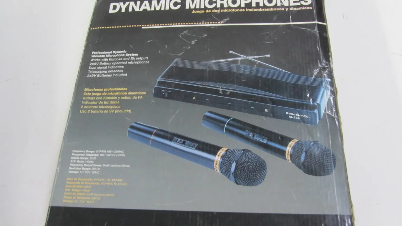 QuantumFX Twin Pack Wireless Dynamic Microphones