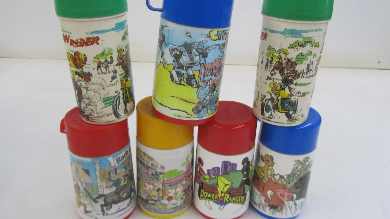 (7) Vintage Aladdin Thermo Bottles