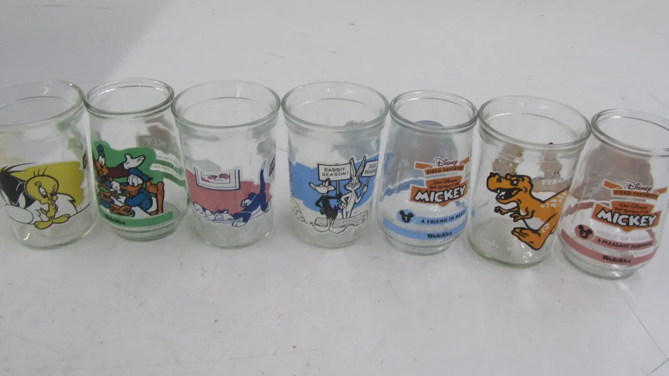 (7) Assorted Welch's Collectible Jars