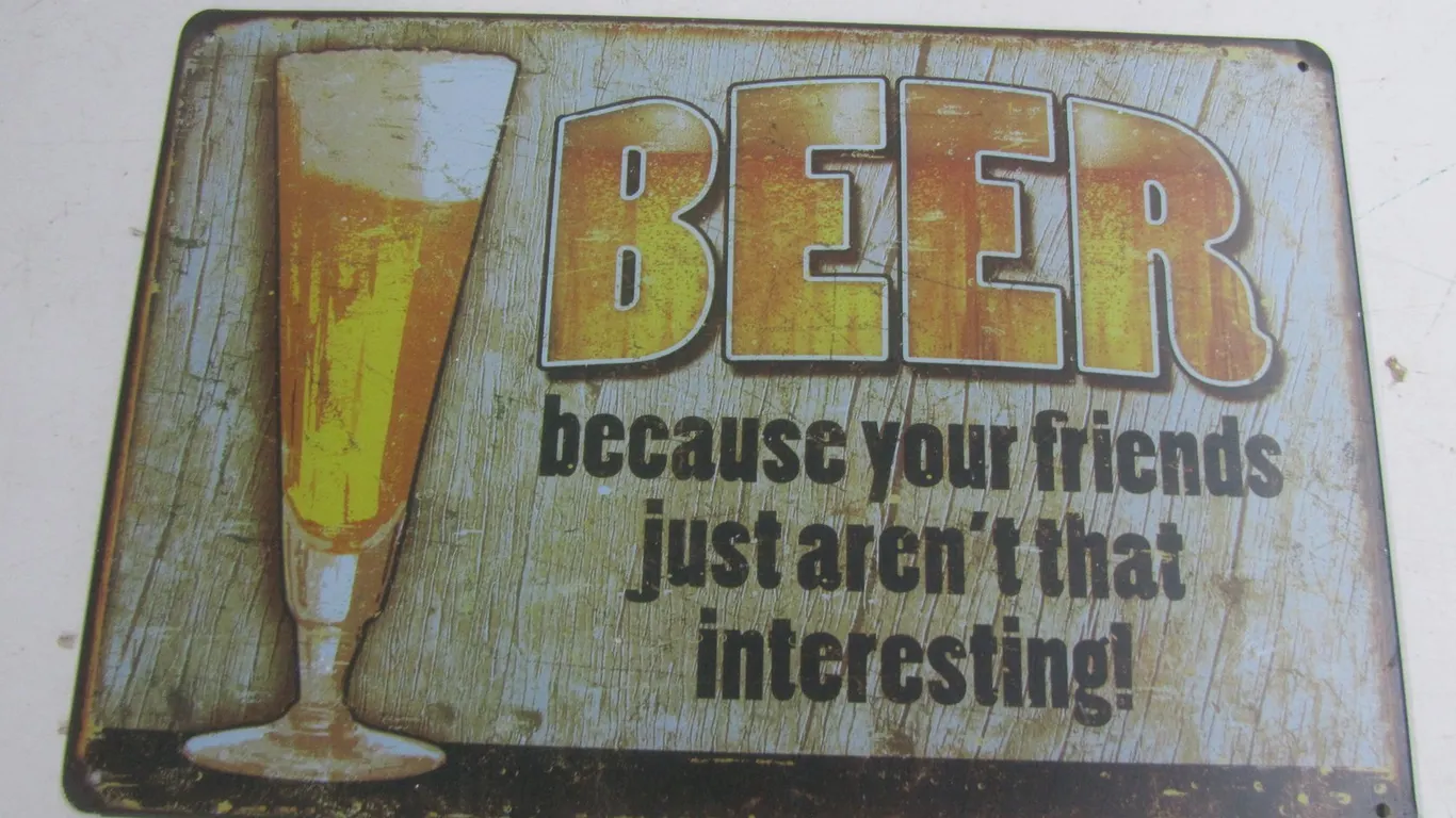 Metal Beer Sign