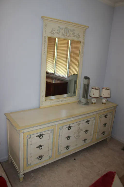 John Widdicomb French Country Dresser & Mirror