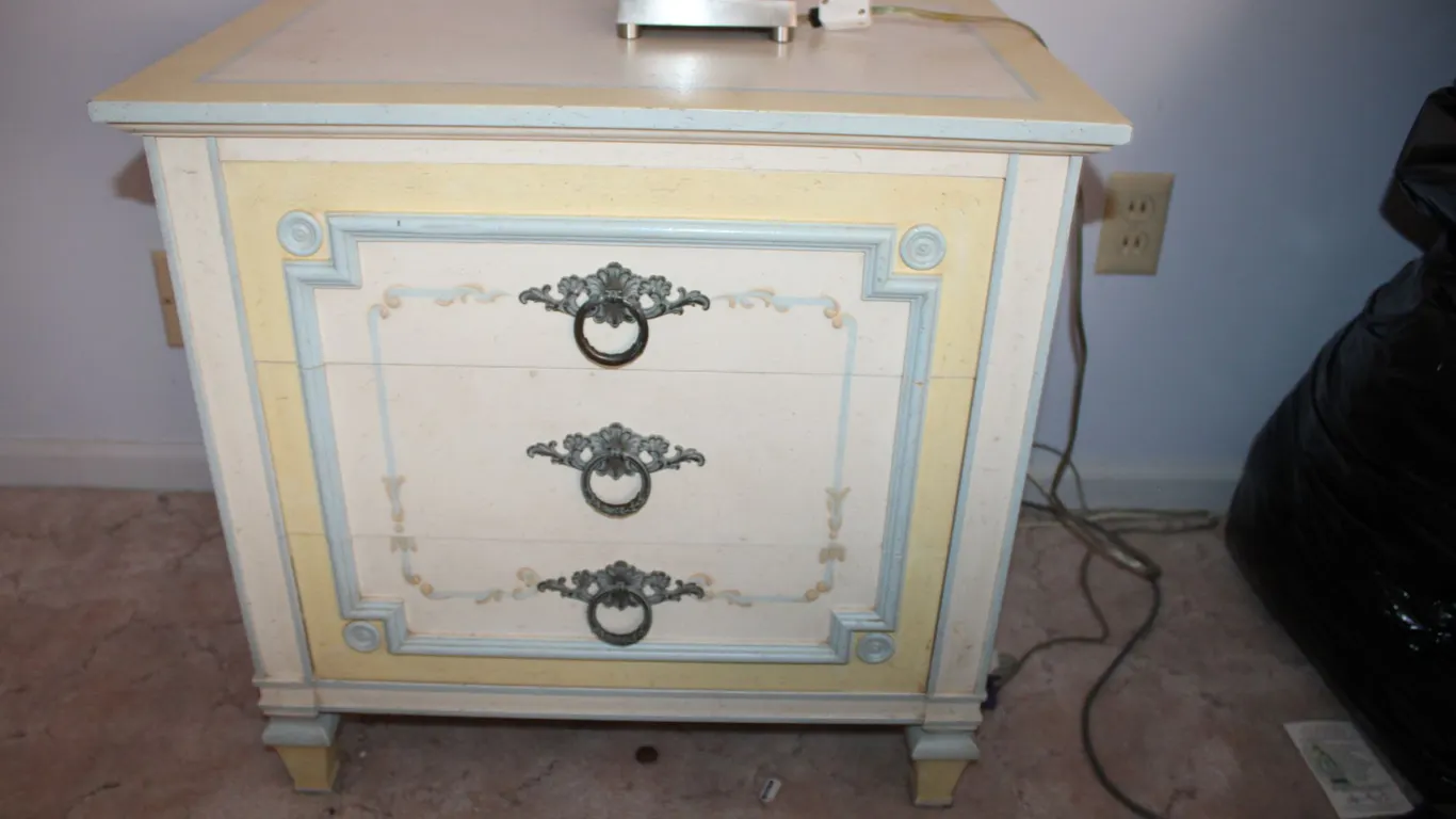 John Widdicomb French Country Painted Nightstand