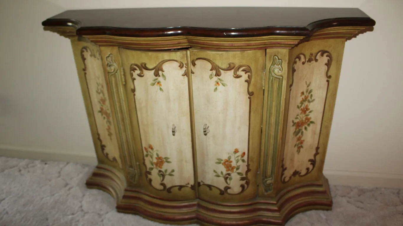 Florentine Painted Accent Cabinet