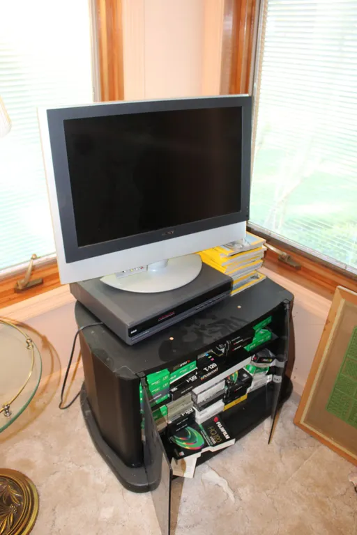 Sony Television, VHS Player & Stand