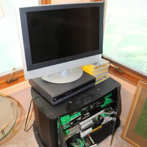 Sony Television, VHS Player & Stand